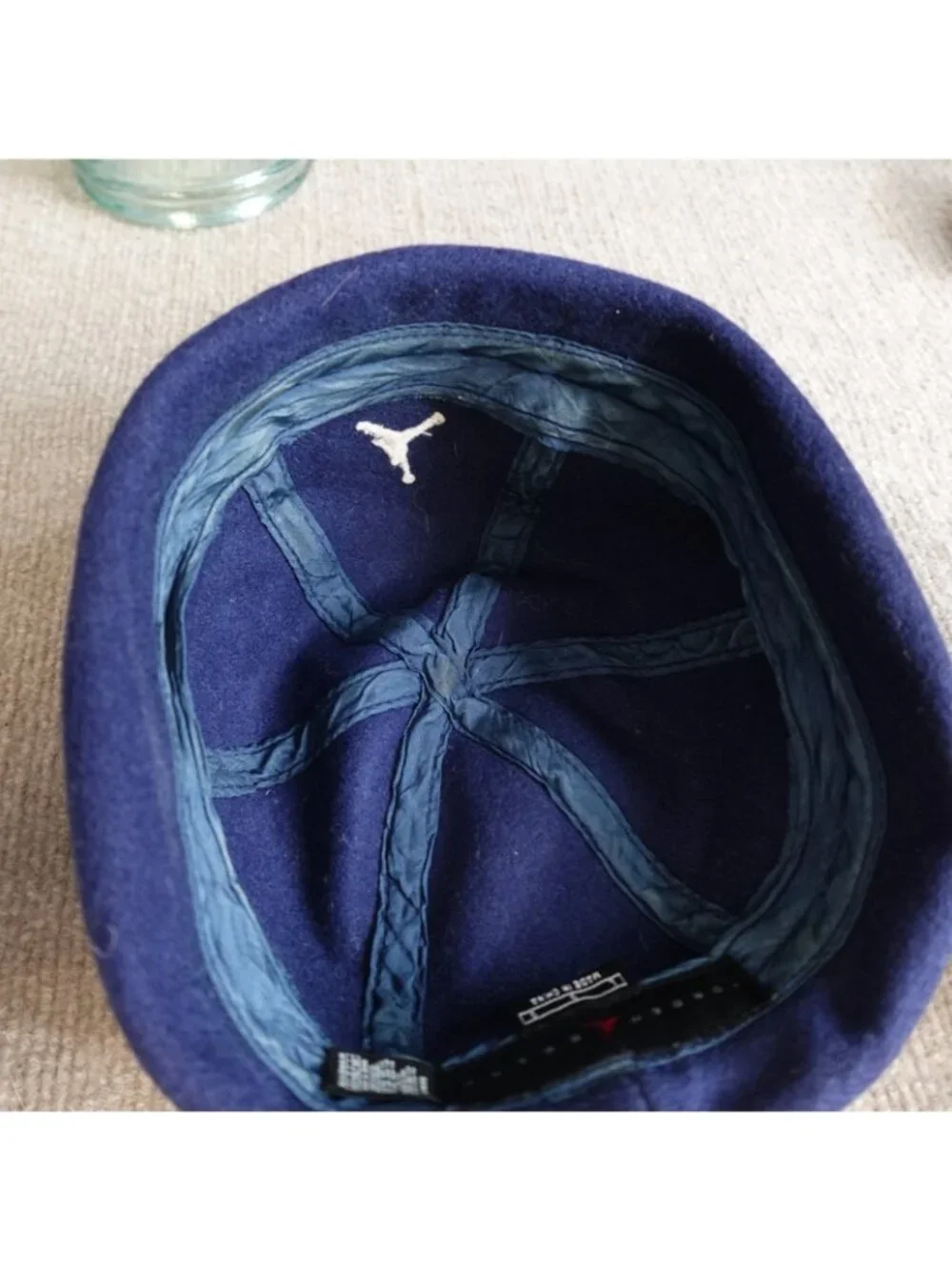 Vintage Jordan Hat Embroidered Blue Jumpman Wool Blend Nightwatch Fisherman
